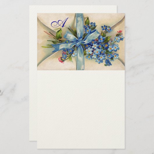 VERGESSEN MICH NOTS MONOGRAM BRIEFPAPIER (Vorne/Hinten)