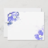 Vergessen-nicht-Foto-Feier der Lebenskarte Einladung (Rückseite)