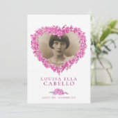 Vergessen-nies Beerdigungsservice-Programm Rosa Bl Programm (Stehend Vorderseite)