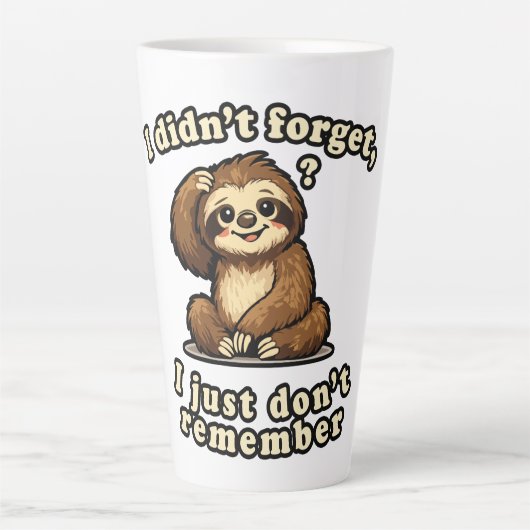 Vergessen oder Erinnern Milchtasse (Vorderseite)
