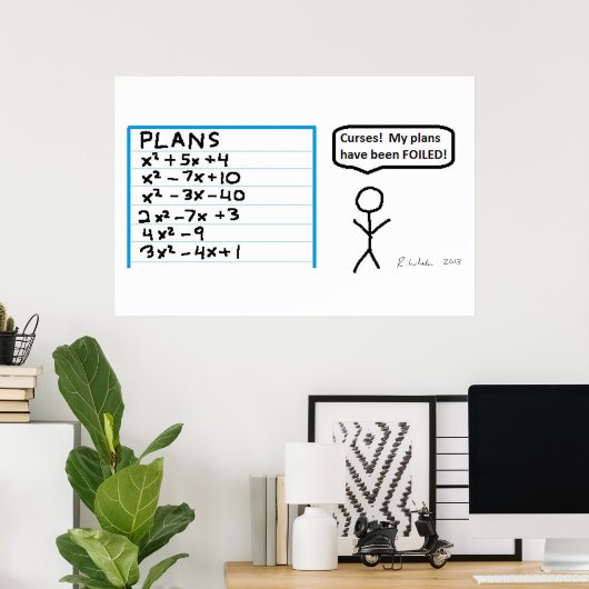 Vergessen! Poster (Heimbüro)