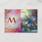 VERGESSEN ROSE kämpfen Ritter, Geld, Teufel rosa Visitenkarte (Rückseite)