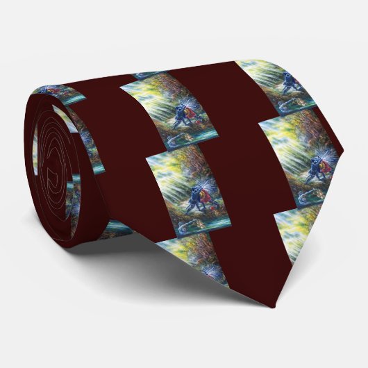 VERGESSEN ROSE kämpfen Ritter, Geld und Teufel Krawatte (Gerollt)