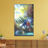 VERGESSEN ROSE kämpfen Ritter, Geld und Teufel Leinwanddruck (Insitu (Wohnzimmer))