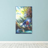 VERGESSEN ROSE kämpfen Ritter, Geld und Teufel Leinwanddruck (Insitu (Holzboden))