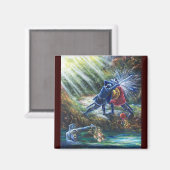 VERGESSEN ROSE kämpfen Ritter, Geld und Teufel Magnet (Vorderseite/Rückseite)