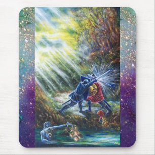 VERGESSEN ROSE kämpfen Ritter, Geld und Teufel Mousepad