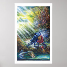 VERGESSEN ROSE kämpfen Ritter, Geld und Teufel Poster