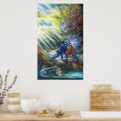 VERGESSEN ROSE kämpfen Ritter, Geld und Teufel Poster (Küche)