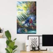 VERGESSEN ROSE kämpfen Ritter, Geld und Teufel Poster (Heimbüro)