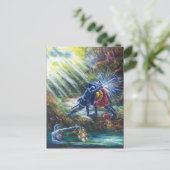 VERGESSEN ROSE kämpfen Ritter, Geld und Teufel Postkarte (Stehend Vorderseite)