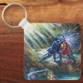 VERGESSEN ROSE kämpfen Ritter, Geld und Teufel Schlüsselanhänger (Vorderseite)