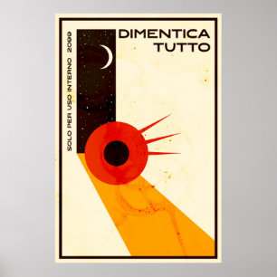 Vergessen Sie alles italienische Movie Poster