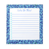 Vergessen Sie Blumen, botanisch zu benennen Notizblock (Vorderseite)