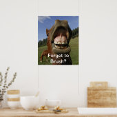 Vergessen Sie, Brush zu machen? Poster (Küche)