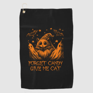 Vergessen Sie Candy geben Sie mir Cat Funny Graphi Golfhandtuch