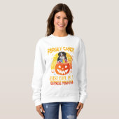 Vergessen Sie Candy Gib mir Bernese Mountain Hallo Sweatshirt (Vorne ganz)
