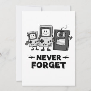 Vergessen Sie Casse tape Vintag 90er Jahre ästheti Einladung