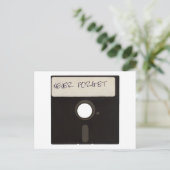 Vergessen Sie Computer-Disketten nie Postkarte (Stehend Vorderseite)
