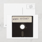 Vergessen Sie Computer-Disketten nie Postkarte (Vorne/Hinten)