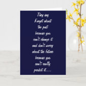 VERGESSEN SIE, DAS GEGENWÄRTIGE-HAT UNS KEINEN! KARTE (Gelbe Blume)