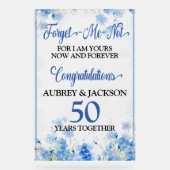 Vergessen Sie das Ich-nicht-Jubiläum Acrylschild (Vorderseite)