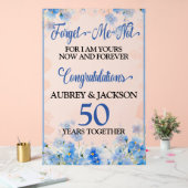 Vergessen Sie das Ich-nicht-Jubiläum Acrylschild (Hochzeit)