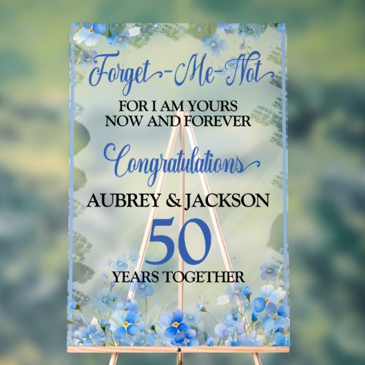 Vergessen Sie das Ich-nicht-Jubiläum Acrylschild (Neutral)