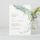 Vergessen Sie das Probe-Dinner Einladung (Stehend Vorderseite)