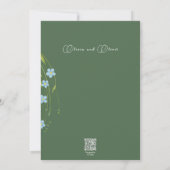 Vergessen Sie das Probe-Dinner Einladung (Rückseite)