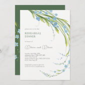 Vergessen Sie das Probe-Dinner Einladung (Vorne/Hinten)