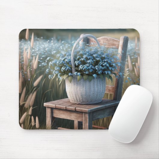 Vergessen Sie den Aktionskorb "Keine Blume" Mousepad (Mit Mouse)