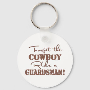 Vergessen Sie den Cowboy mit einem Wächter Schlüsselanhänger