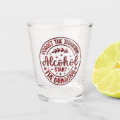 Vergessen Sie den Gedanken Alkohol starten Sie das Schnapsglas (Vorderseite)