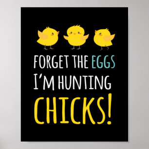 Vergessen Sie den Hasen des sonnigen Osterhasen de Poster