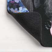 Vergessen Sie den Knoten - Schwarzes Labrador Mousepad (Ecke)