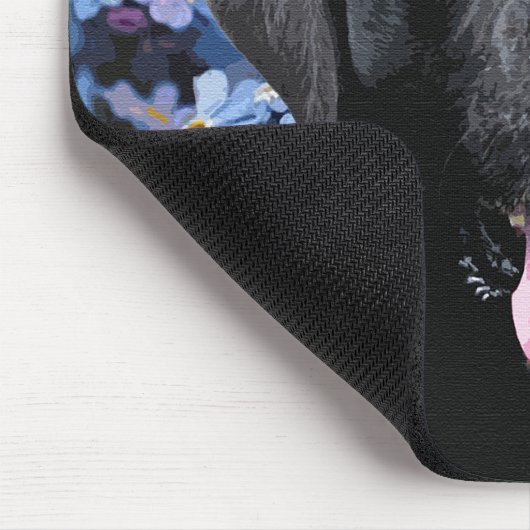 Vergessen Sie den Knoten - Schwarzes Labrador Mousepad (Ecke)