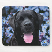 Vergessen Sie den Knoten - Schwarzes Labrador Mousepad (Vorne)