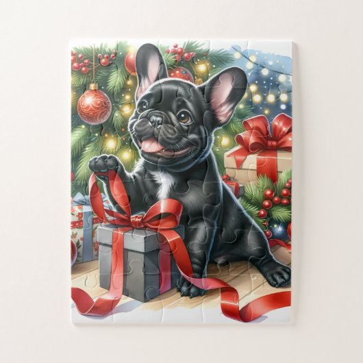 Vergessen Sie den Knoten - Schwarzes Labrador Puzzle (Vertikal)