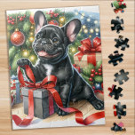 Vergessen Sie den Knoten - Schwarzes Labrador Puzzle<br><div class="desc">Ein hübsches schwarzes Labor und vergessen Sie mich Knoten Blume. Vergessen Sie Me Knot - Original Artwork von Judy Burrows @ Black Dog Art</div>