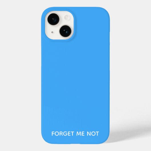 Vergessen Sie den nicht blauen Farbnamen Case-Mate iPhone Hülle (Rückseite)