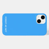 Vergessen Sie den nicht blauen Farbnamen Case-Mate iPhone Hülle (Rückseite (Horizontal))