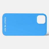 Vergessen Sie den nicht blauen Farbnamen Case-Mate iPhone Hülle (Rückseite (Horizontal))