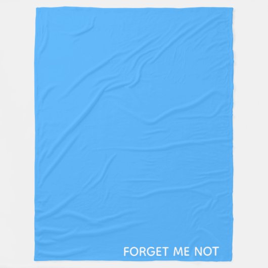 Vergessen Sie den nicht blauen Farbnamen Fleecedecke (Vorderseite)