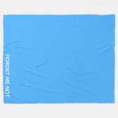 Vergessen Sie den nicht blauen Farbnamen Fleecedecke (Vorderseite (Horizontal))