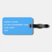 Vergessen Sie den nicht blauen Farbnamen Gepäckanhänger (Rückseite horizontal)