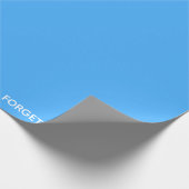 Vergessen Sie den nicht blauen Farbnamen Geschenkpapier (Ecke)