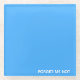 Vergessen Sie den nicht blauen Farbnamen Glasuntersetzer