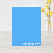 Vergessen Sie den nicht blauen Farbnamen Karte (Gelbe Blume)