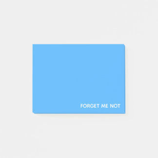 Vergessen Sie den nicht blauen Farbnamen Post-it Klebezettel